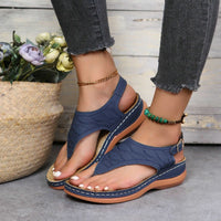 Lina Sandalen - Die besten modischen Damen-Sandalen aus Leder – Blau