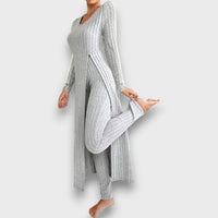 Seyra – Eleganter Zweiteiler – Grau