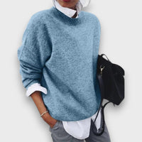 Celiane – Klassischer Rundhals-Pullover – Blau