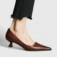 Felicity | Spitze Zehe Verstellbar Absatzschuhe – Braun
