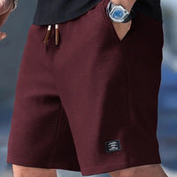 Herren Bermuda Shorts mit komfortabler Passform und verstellbarem Kordelzug – Bordeaux