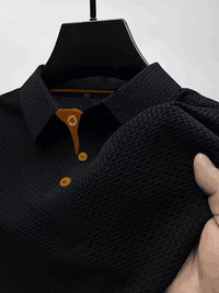 Tharic - Leichtes Poloshirt – Schwarz