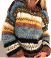 Delia™ - Warmer und Bequemer Strickpullover – Braun