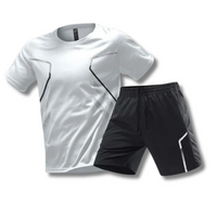 Jan | Herren Sport Set Atmungsaktiv – Weiß