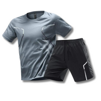 Jan | Herren Sport Set Atmungsaktiv – Dunkelgrau