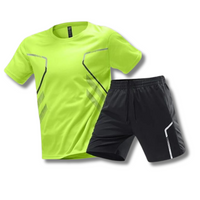 Jan | Herren Sport Set Atmungsaktiv – Gelb