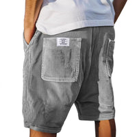 Jasper | Herren Cord Shorts mit elastischem Bund – Grau