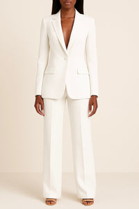 Johanna | Blazer-Hosen-Set im Business-Look – Weiß
