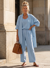 Johanna | Vielseitiges Dreiteiliges Set – Blau