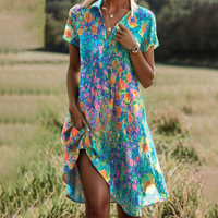 Jola | Stilvolles Boho-Midikleid – Mehrfarbig