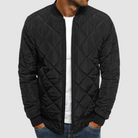 Jonas | Herren Gesteppte Leichte Frühlingsjacke – Schwarz
