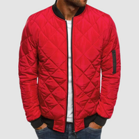 Jonas | Herren Gesteppte Leichte Frühlingsjacke – Rot