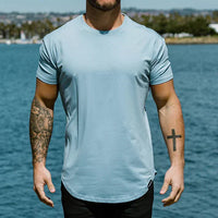 Angelo - Shape Shirt Mit Sportlichem Schnitt – Blau
