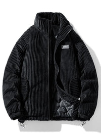 Lasennae | Stilvolle Kordjacke – Schwarz