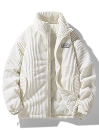 Lasennae | Stilvolle Kordjacke – Weiß