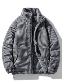 Lasennae | Stilvolle Kordjacke – Grau