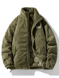 Lasennae | Stilvolle Kordjacke – Grün