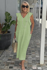 Celeste | Leichtes Sommerkleid für mühelosen Stil – Grün