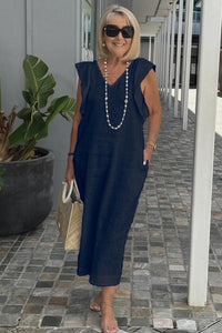 Celeste | Leichtes Sommerkleid für mühelosen Stil – Blau