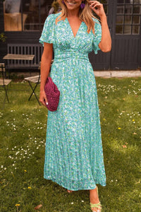 Bianca™ - Elegantes Langkleid mit V-Ausschnitt – Grün