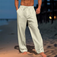 Jürgen | Herren Lockere Hose mit Kordelzug – Khaki