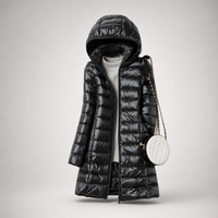 Julia | Damen Leichte Ultraleichte Daunenjacke – Schwarz