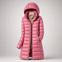 Julia | Damen Leichte Ultraleichte Daunenjacke – Hellrosa
