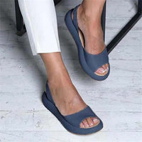 Alistairy | Bequeme Sommer Damen Sandalen – Blau