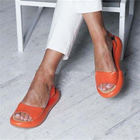 Alistairy | Bequeme Sommer Damen Sandalen – Orange