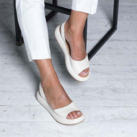 Alistairy | Bequeme Sommer Damen Sandalen – Weiß