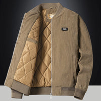 TOBIAS - CORDJACKE MIT GESTEPPTEM FUTTER – Braun