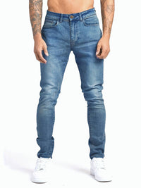 Kilian | Herren Slim Fit Five-Pocket Jeans – Dunkel Blau
