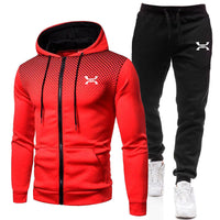 Kilian | Herren Sportlicher Trainingsanzug Set – Rot