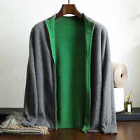 Klassische Herrenjacke mit Reißverschluss | Herbst – Dunkelgrau