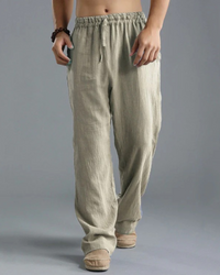 Klassische Sommerhosen für Herren | Leichte – Khaki