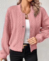 LISE | ELEGANTE STRICKWESTE, MODERNER STIL – Rosa