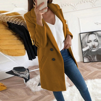 Lässiger Herbstmantel für Damen | Lang – Braun
