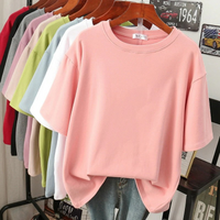 Lässiges Damen-T-Shirt in Übergröße | Kurzarm – Rosa