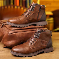 Herren Stiefel | Hohe Schaftform mit geschlossener Konstruktion – Braun