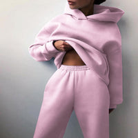 Lene | Zweiteiliges Jogging-Set mit Elastikbund – Rosa