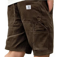 Leo | Herren Leichte Sommer Cargo Shorts – Dunkelbraun