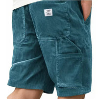 Leo | Herren Leichte Sommer Cargo Shorts – Dunkeltürkis