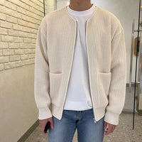 Leon | Herren Gemütliche Strickjacke – Aprikose