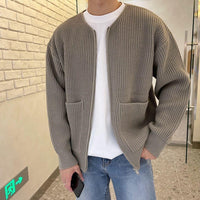 Leon | Herren Gemütliche Strickjacke – Khaki