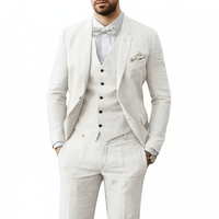 Leonardo | Herren Dreiteiliger Hochzeitsanzug – Weiß