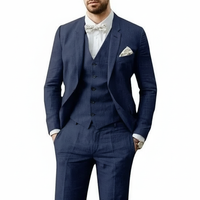 Leonardo | Herren Dreiteiliger Hochzeitsanzug – Marine