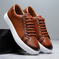 Jonathan Leder Sneakers – Haselnuss Braun