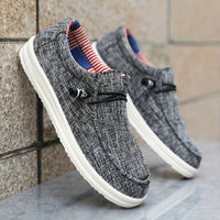 Lias | Herren Leichte Canvas Slipper – Grau