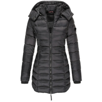 Lieselotte | Warme Winterjacke mit Kapuze – Schwarz