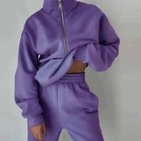 Heidi-Mode | Damen Trainingsanzug – Lila